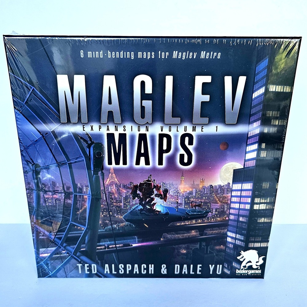 New Bezier Games Maglev Metro Expansion Volume 1 Maps Sci-Fi Strategy Board Game